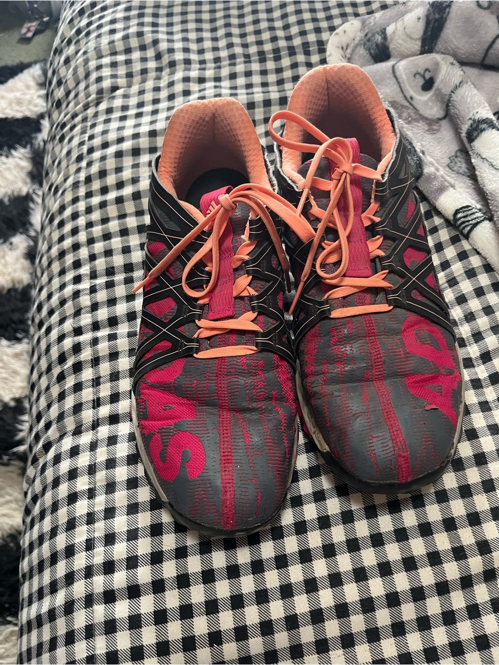 adidas Women’s Athletic Sneakers - Black, Pink and Orange